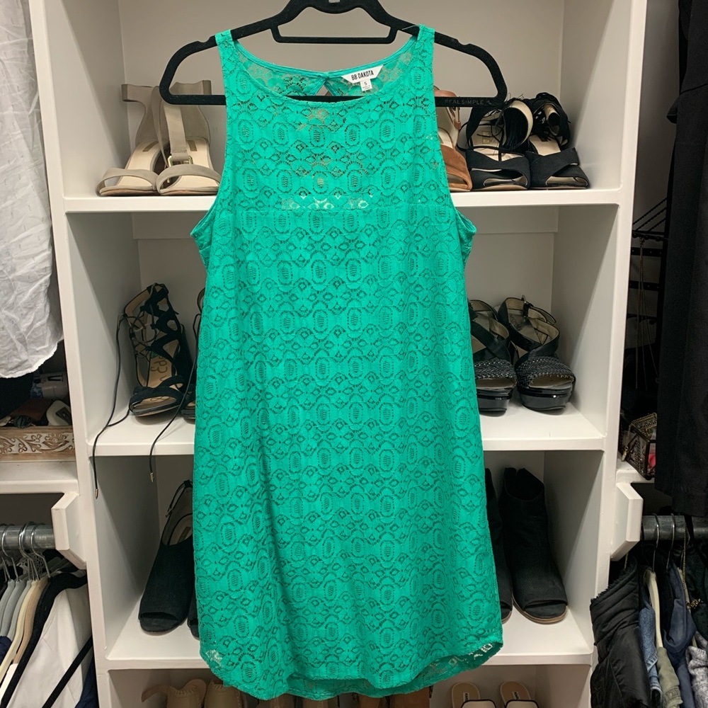 BB Dakota Green Lace dress